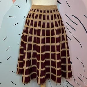 Y2K Vintage Anthropologie Knitted Spandex Skater Skirt